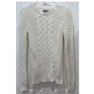 Nautica White 100% Cotton Women’s Sweater Size XS